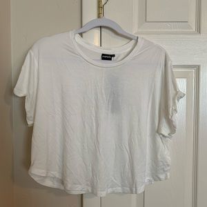Soft White Crop Top T-Shirt